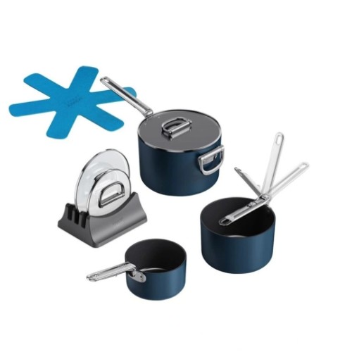 Space Non-stick Saucepan Set 3pc in Multi